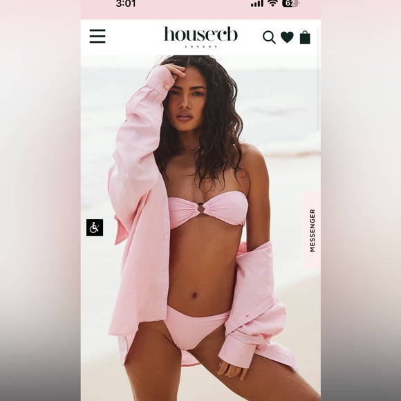 BRAND NEW MEDEA BLOSSOM BANDEAU BIKINI TOP &DELPHI BLOSSOM RUCHED BIKINI BOTTOM - Picture 4 of 6